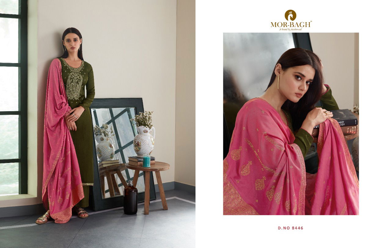 Aashirwad Gulal 8446 Series  Latest Fancy Designer Mix Fabric Silk Salwar Suits Collection